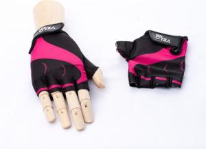 Перчатки велосипедные взрослые цвет розовый XS