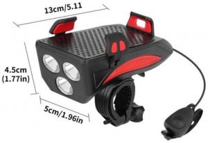 Фонарик + держатель + павербанк 4000 mAh черный