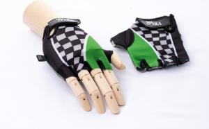 Перчатки велосипедные детские цвет зеленый XS