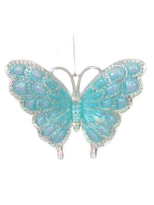 Новогодняя фигурка бабочка 12 см 151140