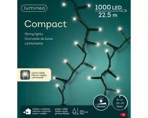 LED гирлянда зеленый провод 1000 огней без мерцания 495340