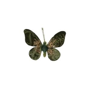 Бабочка пластик 11см 3 вида зеленый 7263661