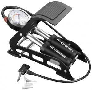 Насос Rockbros ножной сдвоенный с барометром