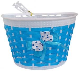 Корзина для велосипеда детская синяя