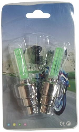 Колпачки на ниппель световые зеленый свет