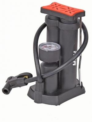 Насос RUSH HOUR ножной два баллона с манометром 34x160 мм, AV/FV
