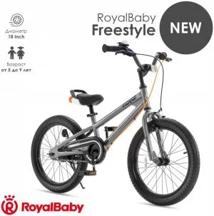Велосипед Royal Baby Freestyle 20 СЕРЫЙ