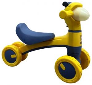 Беговел Альпака с пузырями ЖЕЛТО СИНИЙ