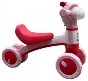 Беговел Альпака с пузырями РОЗОВЫЙ