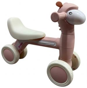 Беговел Альпака музыкальный РОЗОВЫЙ