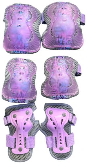 Роликовая защита размер M pink-gray