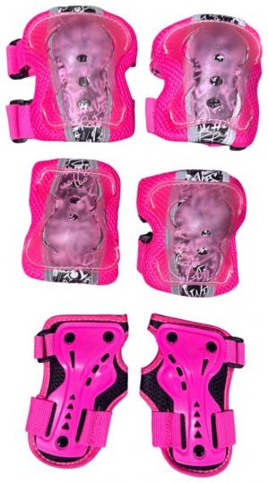 Роликовая защита размер M dark pink