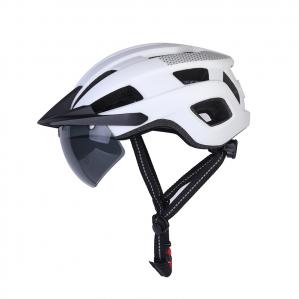 Шлем Eastniear с фонариком L 57-61 см Белый