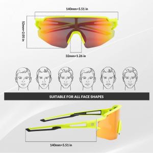 Очки велосипедные поляризованные Rockbros UV400 10178 ЖЕЛТЫЙ