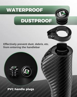 Грипсы Rockbros Carbon Patern черные