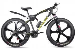 ВЕЛОСИПЕД FAT BIKE GREEN BIKE XS-003 на литых дисках D 26' Черный