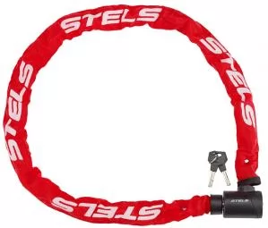 ЦЕПЬ-ЗАМОК STELS 85803 6Х1200 ММ КРАСНЫЙ