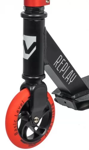 САМОКАТ ТРЮКОВЫЙ NOVATRACK REPLAY BL 120 BLACK RED